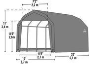 Image of Shelter Logic 20x12x11 Barn Shelter - The Better Backyard