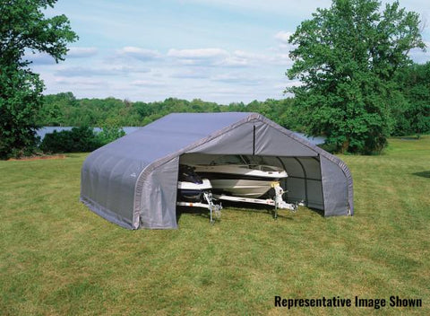 Shelter Logic 20x18x9  Peak Style Shelter - The Better Backyard