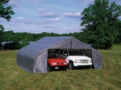 Shelter Logic 20x18x9  Peak Style Shelter - The Better Backyard