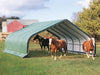 Shelter Logic 20x22x10 Peak Style Run-In Custom Shelters - The Better Backyard