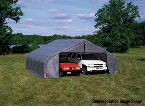 Shelter Logic 20x22x11  Peak Style Shelter - The Better Backyard