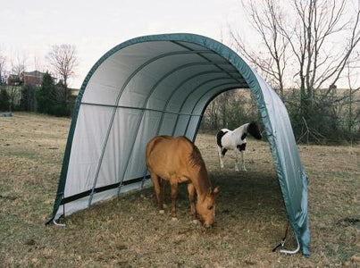 Shelter Logic 24x12x10 Round Style Run-In Shelter - The Better Backyard