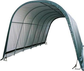 Shelter Logic 24x12x10 Round Style Run-In Shelter - The Better Backyard