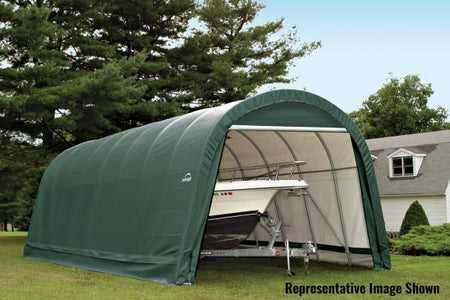 Shelter Logic 24x15x12 Round Style Shelter - The Better Backyard