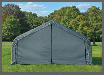 Shelter Logic 24x28x16 Sheltercoat  Custom Shelters - The Better Backyard