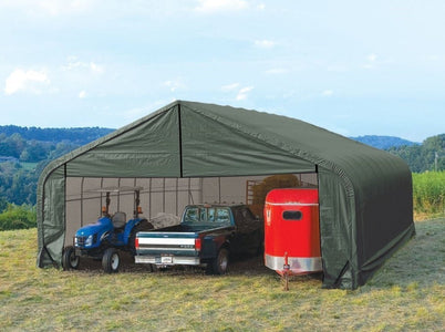 Shelter Logic 24x28x20 Sheltercoat  Custom Shelters - The Better Backyard