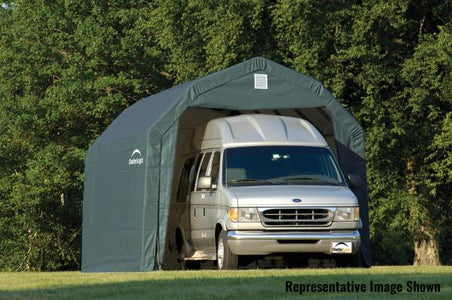 Shelter Logic 28x12x11 Barn Shelter - The Better Backyard