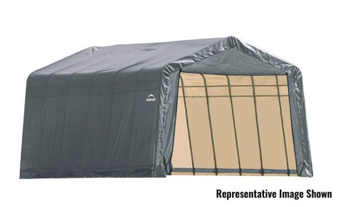 Shelter Logic 28x12x8  Peak Style Shelter - The Better Backyard