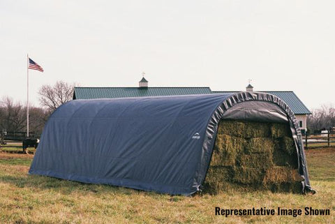 Image of Shelter Logic 28x12x8 Round Style Shelter - The Better Backyard