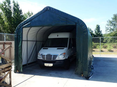 Shelter Logic 28x15x12 Peak Style Shelter - The Better Backyard
