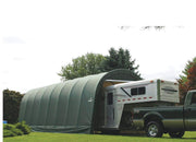 Image of Shelter Logic 28x15x12 Round Style Shelter - The Better Backyard