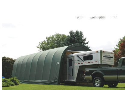 Shelter Logic 28x15x12 Round Style Shelter - The Better Backyard