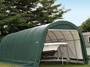 Image of Shelter Logic 28x15x12 Round Style Shelter - The Better Backyard