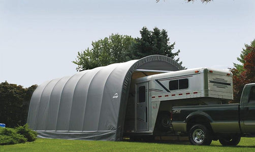Shelter Logic 28x15x12 Round Style Shelter - The Better Backyard