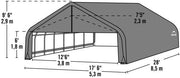 Image of Shelter Logic 28x18x9 Peak Style Shelters - The Better Backyard