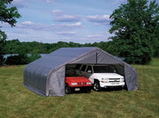 Image of Shelter Logic 28x22x13 Cover Peak Style Shelter - The Better Backyard