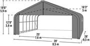 Image of Shelter Logic 28x28x20 Sheltercoat  Custom Shelters - The Better Backyard