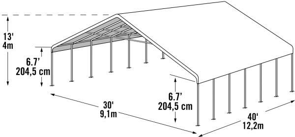 Shelter Logic 40x30 Canopy Shelter - The Better Backyard