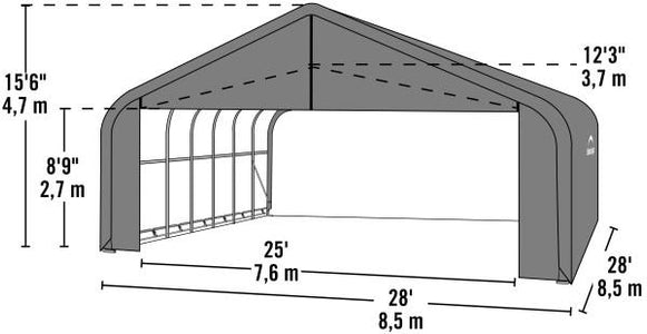 Shelter Logic Sheltercoat  28x28x16 Custom Shelters - The Better Backyard