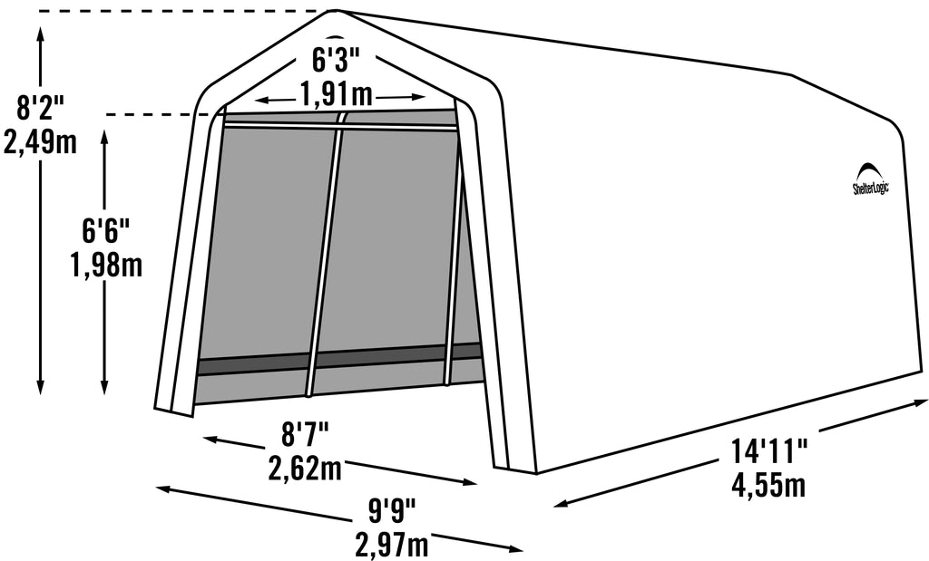 ShelterLogic AutoShelter 10 x 15 ft. The Better Backyard