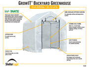 Image of ShelterLogic GrowIT 6 x 4 x 6 ft 6 in. Translucent Backyard Greenhouse Greenhouses ShelterLogic 