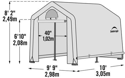 ShelterLogic GrowIT Greenhouse-in-a-Box Peak 10 x 10 ft. Greenhouse Greenhouses ShelterLogic 