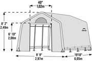 Image of ShelterLogic GrowIT Greenhouse-in-a-Box Peak 10 x 20 ft. Greenhouse Greenhouses ShelterLogic 