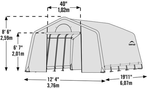 ShelterLogic GrowIT Heavy Duty 12 x 20 ft. Greenhouse Greenhouses ShelterLogic 