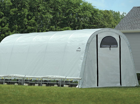 Image of ShelterLogic GrowIT Heavy Duty Round 12 x 20 ft. Greenhouse Greenhouses ShelterLogic 