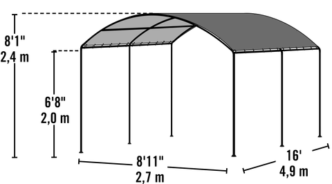 ShelterLogic Monarc Gazebo Canopy Shelter Canopy ShelterLogic 