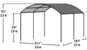 Image of ShelterLogic Monarc Gazebo Canopy Shelter Canopy ShelterLogic 