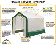 Image of ShelterLogic Organic Growers Greenhouse 6x8x6.5 ft Greenhouses ShelterLogic 