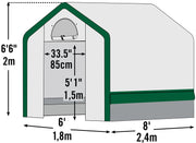 Image of ShelterLogic Organic Growers Greenhouse 6x8x6.5 ft Greenhouses ShelterLogic 