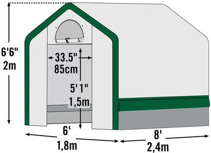 ShelterLogic Organic Growers Greenhouse 6x8x6.5 ft Greenhouses ShelterLogic 