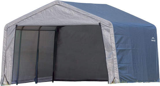 ShelterLogic Shed-in-a-Box 12 x 12 x 8 ft Peak Gray Shed ShelterLogic 