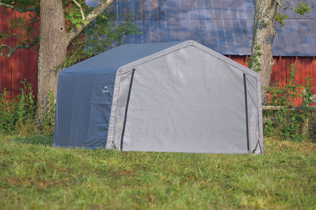 ShelterLogic Shed-in-a-Box 12 x 12 x 8 ft Peak Gray Shed ShelterLogic 