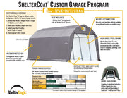 Image of ShelterLogic ShelterCoat 12 x 28 ft. Garage Barn Gray STD Garage ShelterLogic 