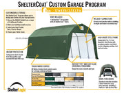 Image of ShelterLogic ShelterCoat 12 x 28 ft. Garage Barn Gray STD Garage ShelterLogic 