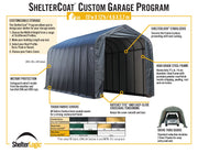 Image of ShelterLogic ShelterCoat 15 x 20 ft. Garage Peak Gray STD Garage ShelterLogic 
