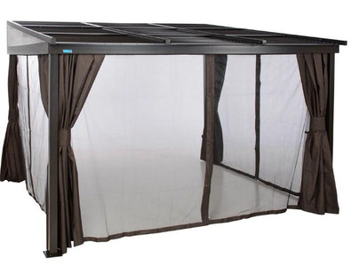 Sojag™ 10x12 Francfort Patio Gazebo Netting and Curtains Included - The Better Backyard