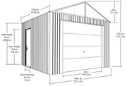 Image of Sojag™ 10x12 ft Everest Garage Charcoal Garage SOJAG 