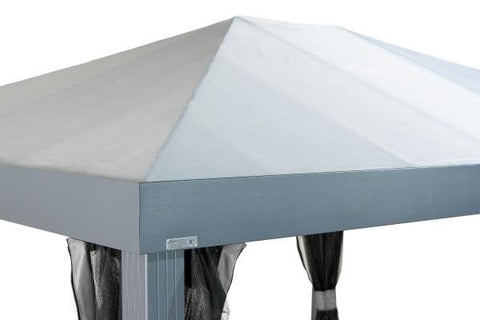 Image of Sojag™ 10x12ft Monteserra Grey Gazebo with Mosquito Netting Gazebo SOJAG 
