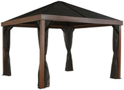 Image of Sojag™ 12 x 12 ft. Valencia Wood Finish Gazebo with Mosquito Netting Gazebo SOJAG 