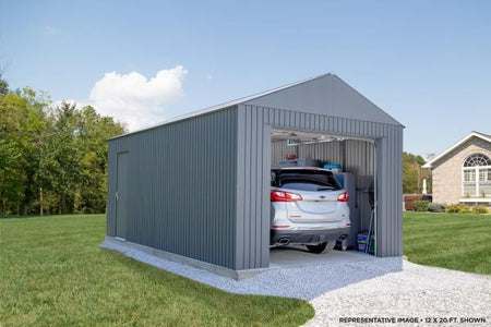 Sojag™ 12x15 ft. Everest Garage DIY Kit in Gray Garage SOJAG 