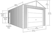 Image of Sojag™ 12x20 ft. Everest Garage DIY Kit in Gray Garage SOJAG 