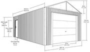 Image of Sojag™ 12x30 ft. Everest Garage DIY Kit in Gray Garage SOJAG 