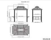 Image of Sojag™ 6x8 Messina BBQ Gazebo - The Better Backyard