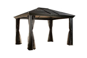 Image of Sojag CAMBRIDGE Gazebo #501 10'x12' with Mosquito Netting Gazebo SOJAG 