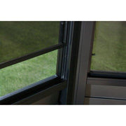Image of Sojag™ Charleston Sunroom Patio Enclosure Kit Dark Gray with Steel Roof - The Better Backyard