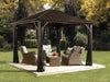 Sojag™ Dakota Steel Roof Gazebo with Mosquito Netting Gazebo SOJAG 